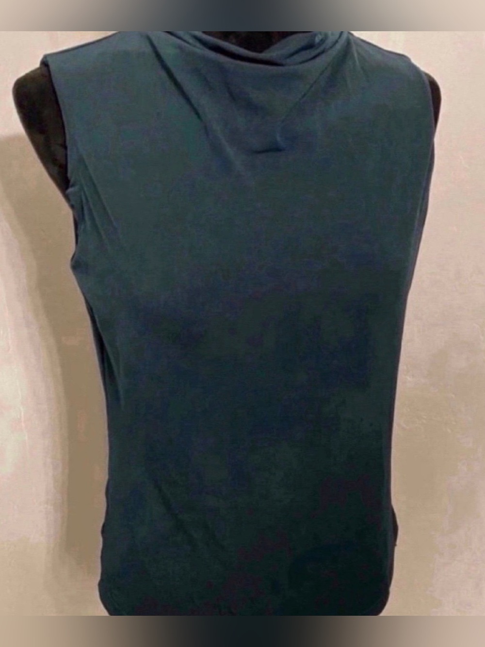 Calvin Klein Sleeveless Mock Neck Women’s Top in Dark Teal (Size S)